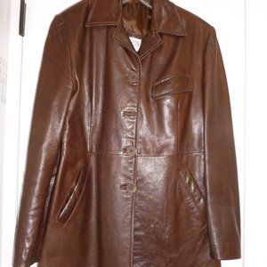 Gorgeous Leather Jacket with Slight Flare